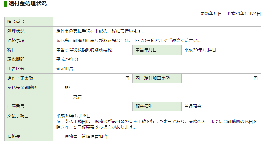 1月4日に所得税の還付申告をすると 1月中に還付されることもある １９７２ 千葉県四街道市の まちの税理士 のブログ